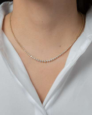 Simple diamond necklace chain